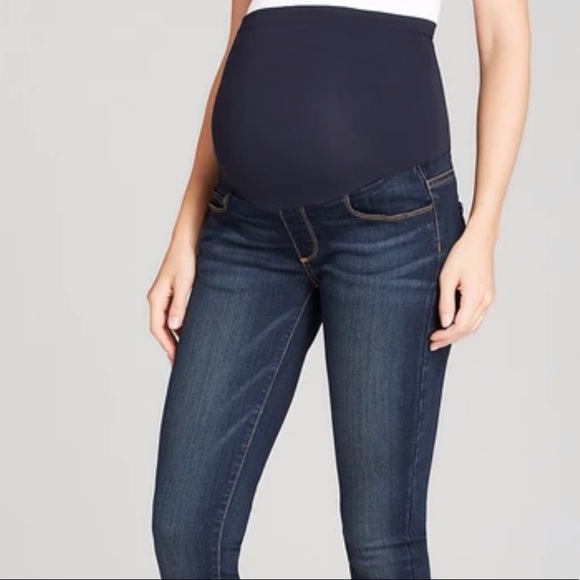 PAIGE Verdugo Ultra Skinny Maternity Jeans in Armstrong wash w/ Secret fit band - Picture 1 of 5